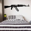 Large AK47 Gun Army Solider Wall Sticker Boy Room Bedroom Ak47 Rifle Clip Fir earm Wall Decal Play Room Living Room Vinyl Decor ► Photo 2/3