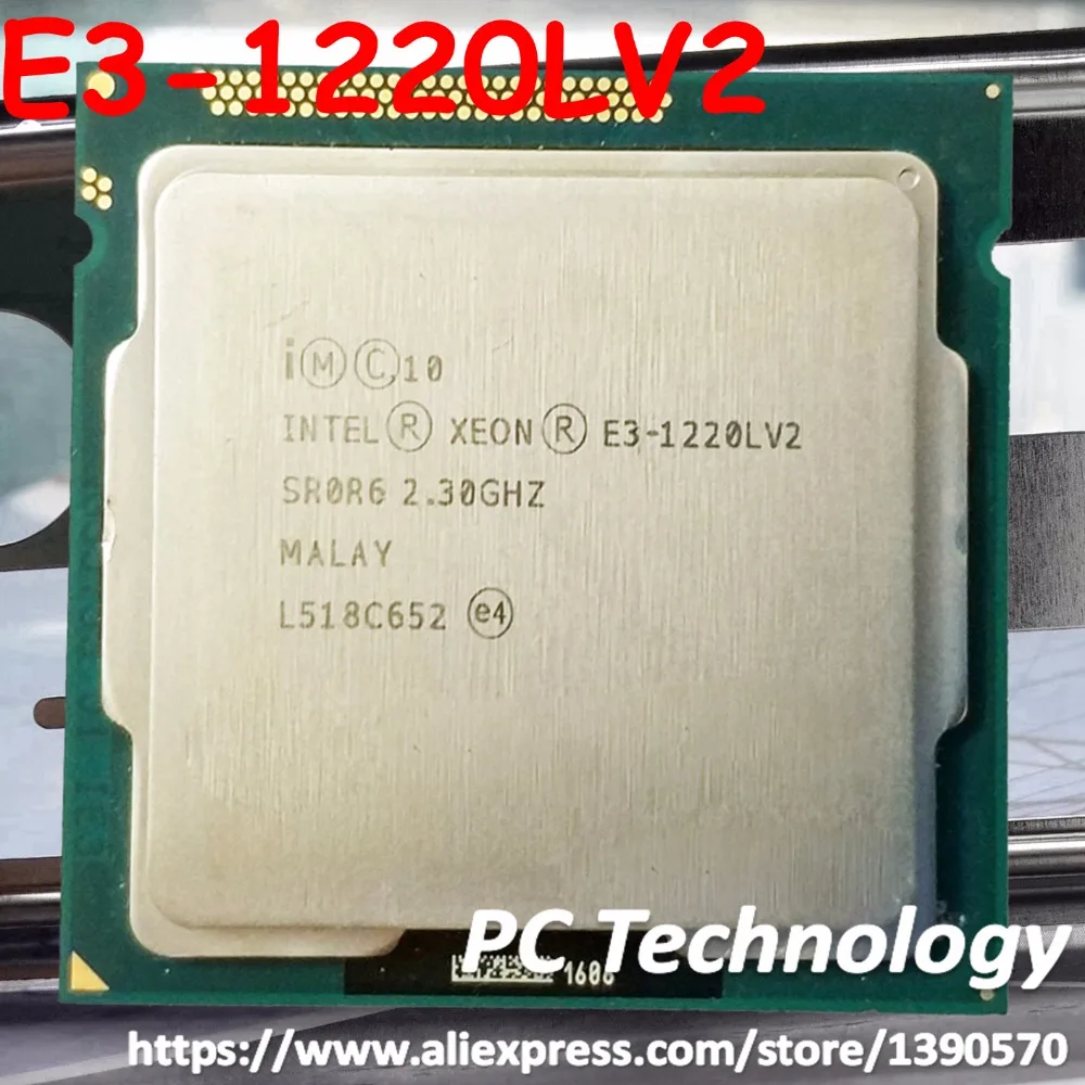 Intel Xeon E3-1220LV2 Процессор 2,3 ГГц 3 Мб 17W 2-ух ядер LGA1155 E3-1220L V2 процессор E3 1220LV2 E3 1220L V2