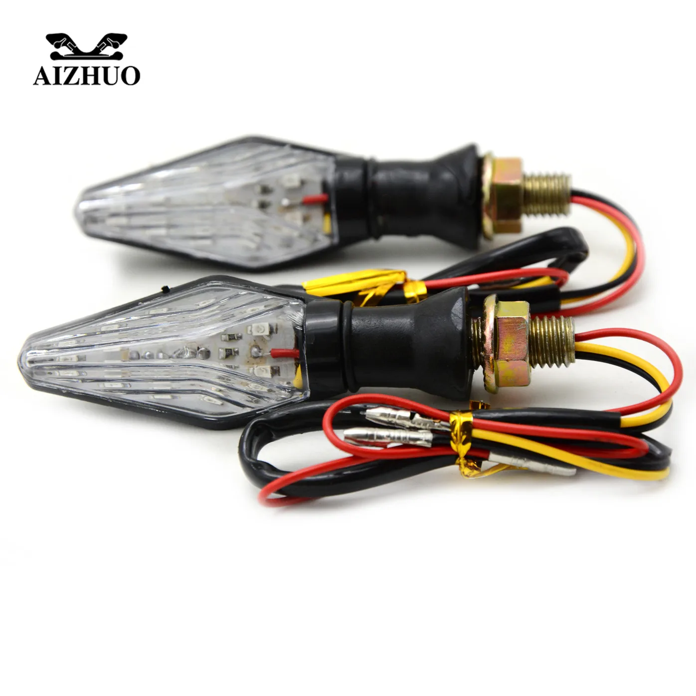 

12V Motorcycle LED Turn Signal Indicators Amber Blinker Flashers Light FOR HONDA GROM MSX125 CB 600 Hornet CB400 Shadow 750