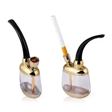 Мини-фильтр для табачной трубы кальян двойной циркуляции воды табачные трубы типы мундштук трубка для курения сорняков