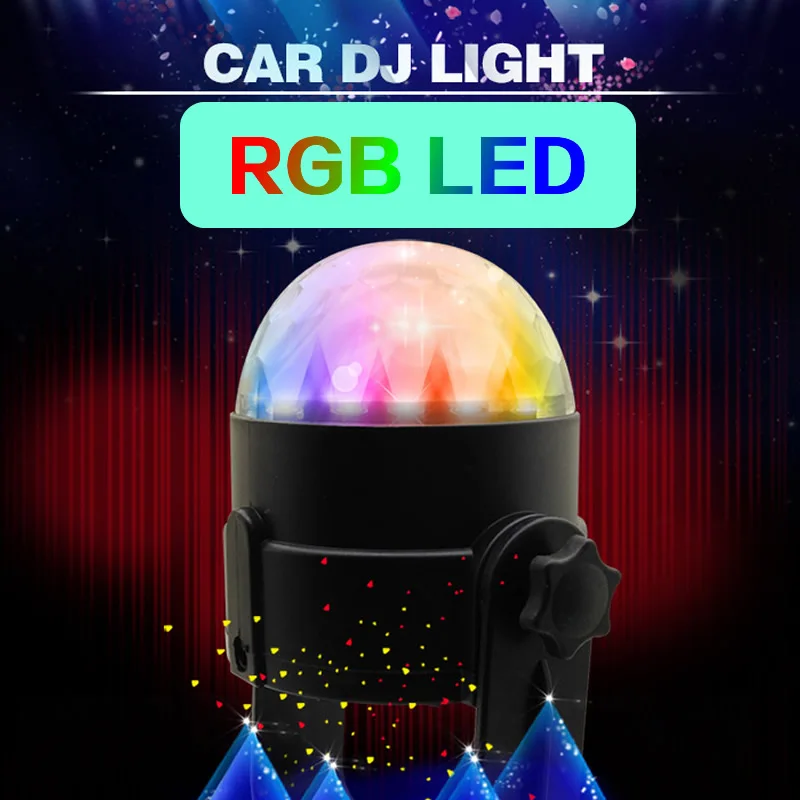 

RGB Car atmosphere lamp USB LED light Colorful and changing color 6W lighting freeshipping