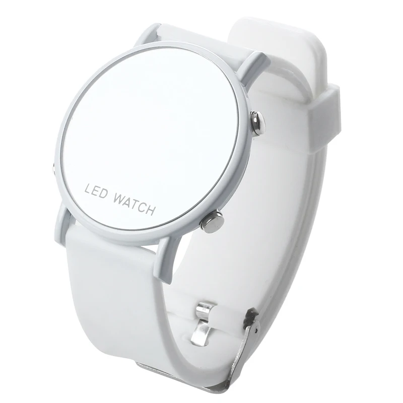 

Silicone LED Watch Ladies Watch Sport Bracelet Watch White Strap