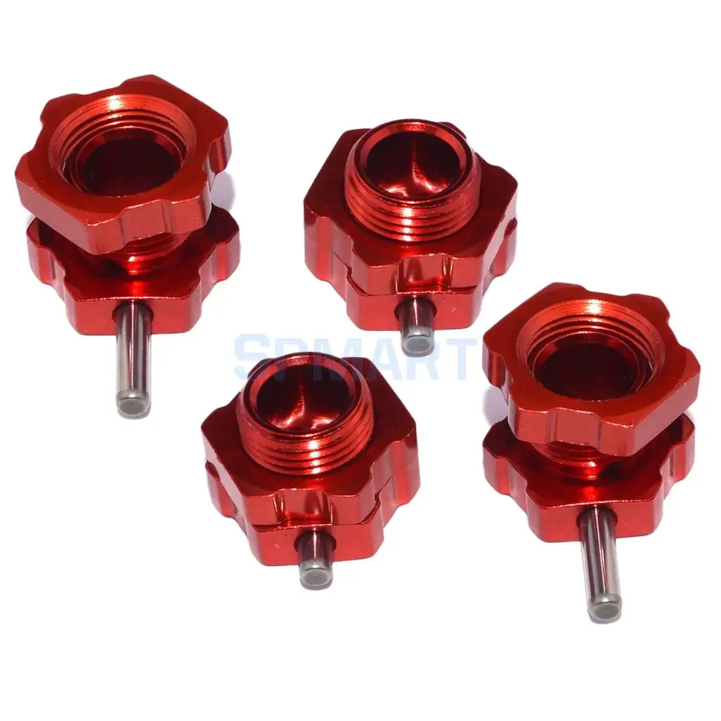 1 Set Aluminum 17mm Wheel Hex Hub Drive Adapter for 1/8 HPI HSP RC Car