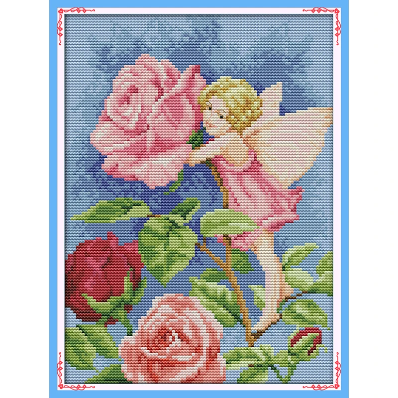 Joy sunday painting DIY 14ct 11ct stamped Needlework Cross Stitch Kits