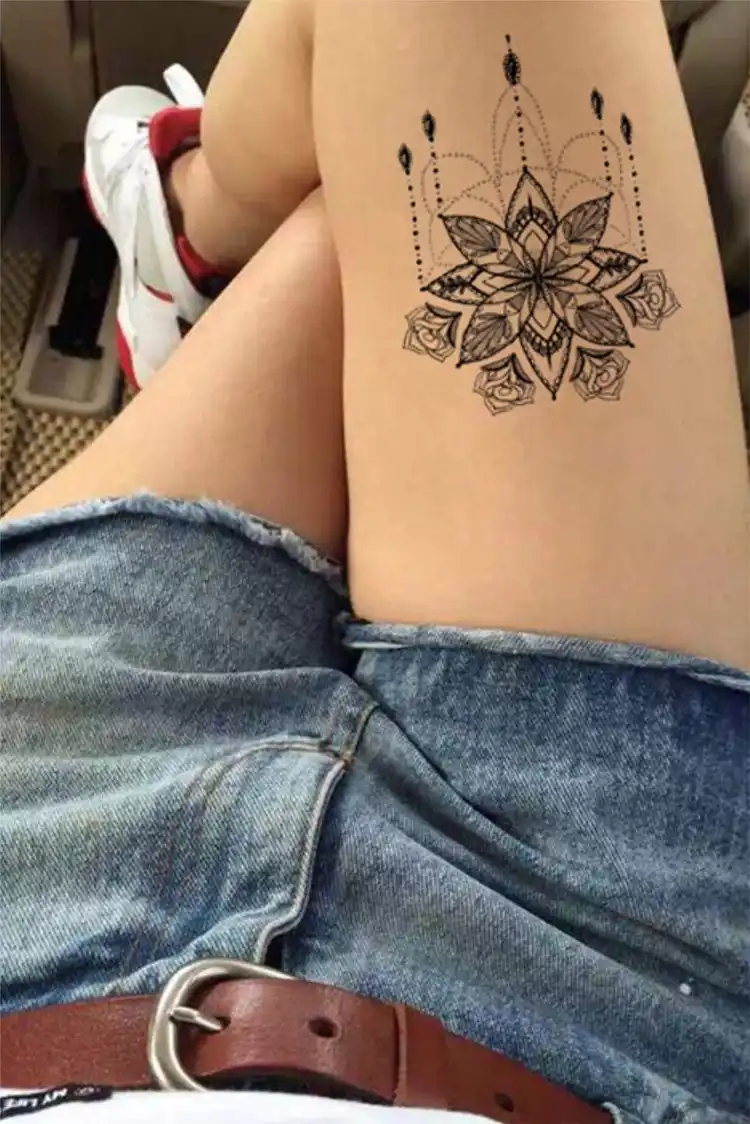 Potongane Angel Tatuajes En La Pierna Mujeres Atrapasueños