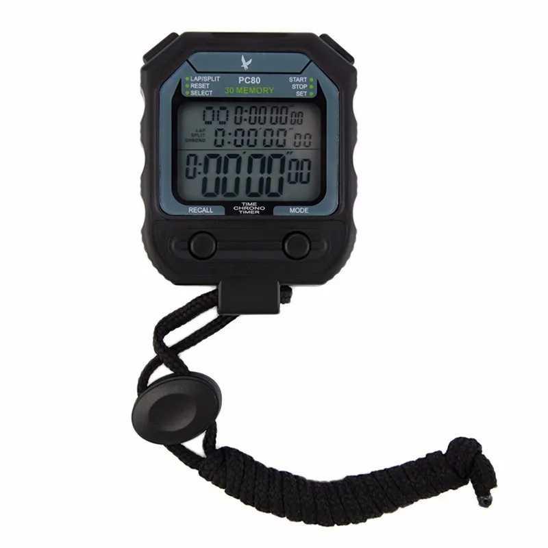 Portatile digitale sport cronometro Cronometro Allarme Timer Contatore UK Venditore 