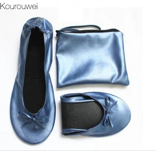

Big discount,2017 Good design Foldable ballerina shoes after party slipper match bag