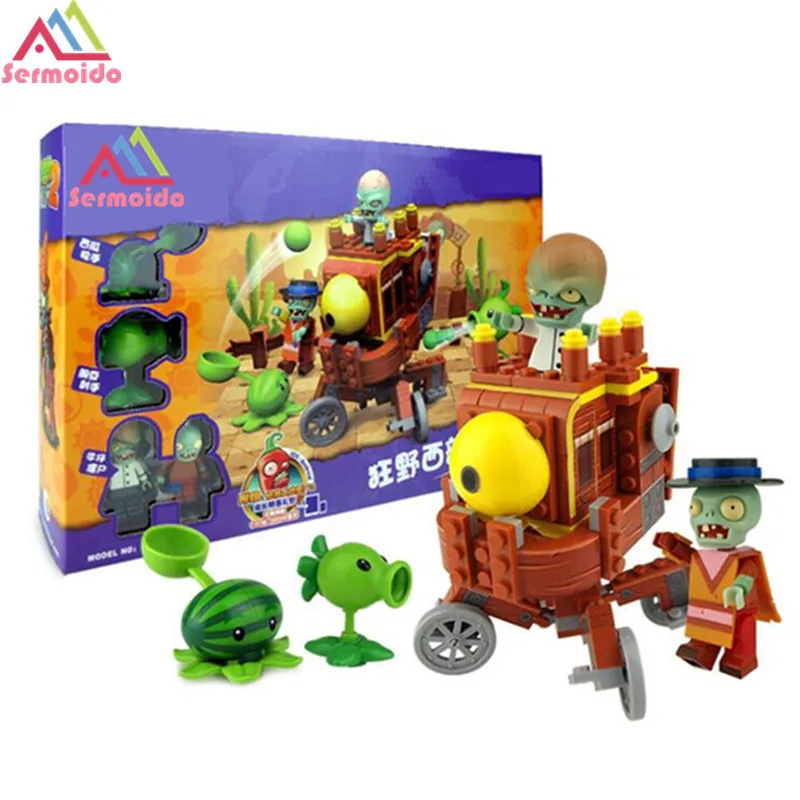 Plants VS Zombie Future World Pirates Scene Edition Model Building Blocks Bricks Fit legoINGLY Toys For Chidren