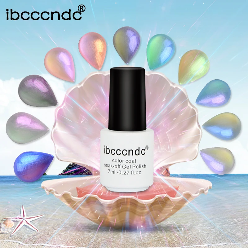 

Ibcccndc 7ml Soak Off UV Gel Nail Polish Pearl Shell Nail Gel Polish Gel Lak Vernis Semi Permanent Lacquer Varnishes Gelpolish