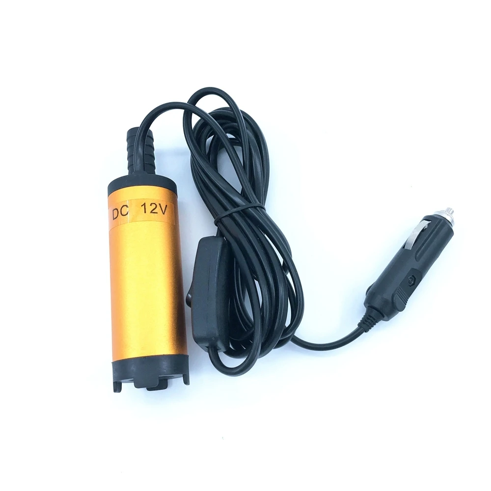 미니 잠수정 디젤 연료 전송 물 오일 흡입 펌프 38MM 알루미늄 합금 DC 12V 24V 12L/Min 25W 자동차 시가 라이터