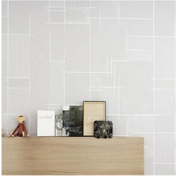 

wellyu papel pintado Simple lattice modern non-woven solid color wallpaper bedroom living room TV backdrop plain wallpaper