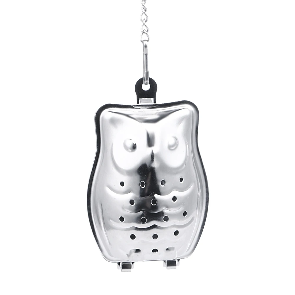 

Owl Shaped Tea Strainer Herbal Spice Infuser Stainless Steel Filter Tea Bag Coffee Tea Tools Accessories