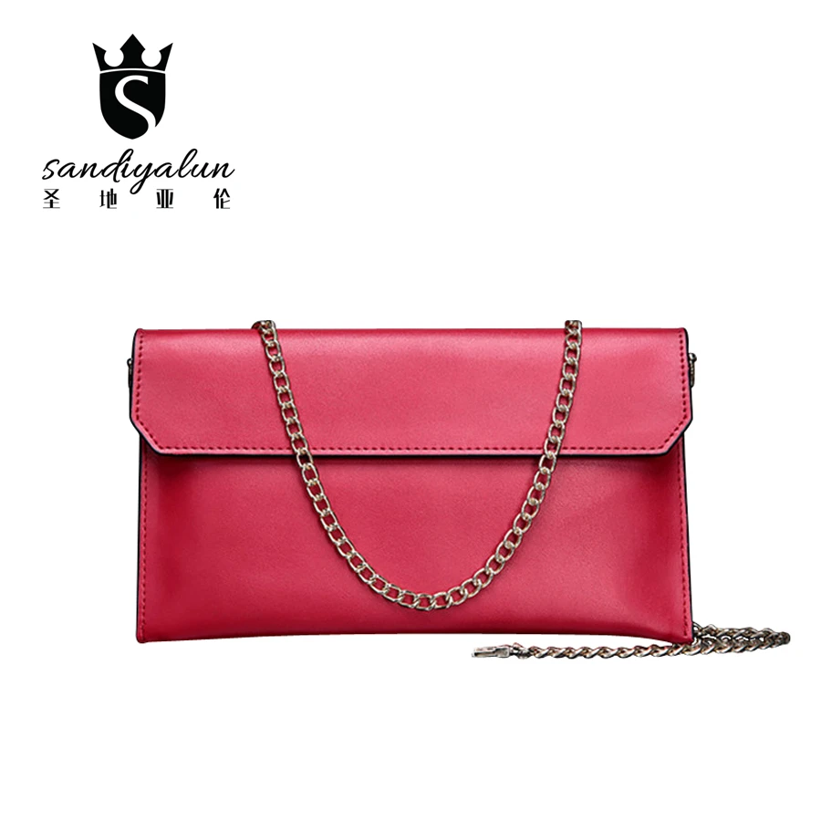 Women Casual Day Clutches Bags Genuine Leather Crossbody Bag Messenger