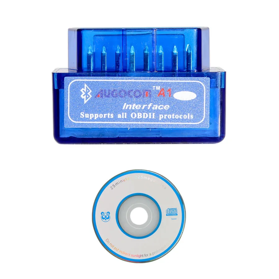 AUGOCOM ELM327 Bluetooth OBD2 оборудования V1.5 программное обеспечение V2.1