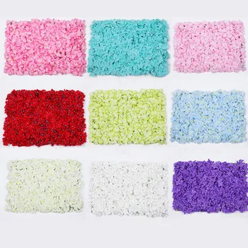 

60X40CM Artificial Silk Hydrangea Flower Wall Wedding Christmas Decoration Hydrangea Party Holiday Decor Backdrop Flower Wall