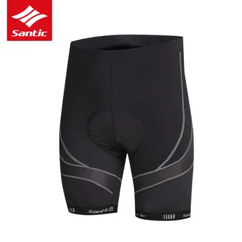 

Santic Cycling Shorts Men Pro MTB Road Bike Shorts 4D Padded Reflective Downhill Bicycle Shorts Cycle Clothing Bermuda Ciclismo
