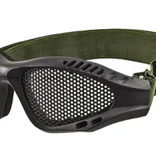 Военные армейские защитные очки тактические очки Металлические Проволочные защитные очки черный od пустынный загар [GS-10-BK od пустынный загар]