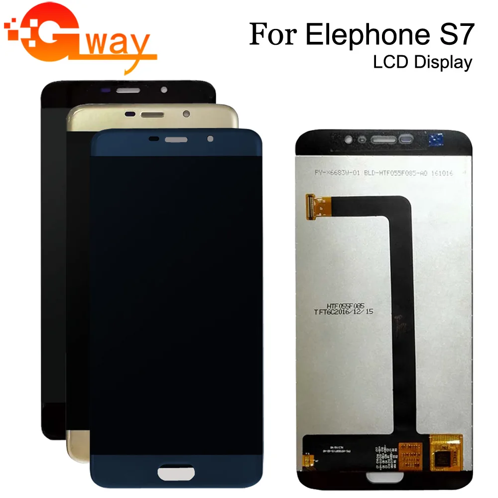 5 дюймов для Elephone S7 ЖК дисплей + кодирующий преобразователь сенсорного экрана в