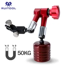 Магнитная база 234 мм Магнитная подставка круглая магнитная индикаторная база Универсальный держатель для циферблата индикатор измерительный прибор