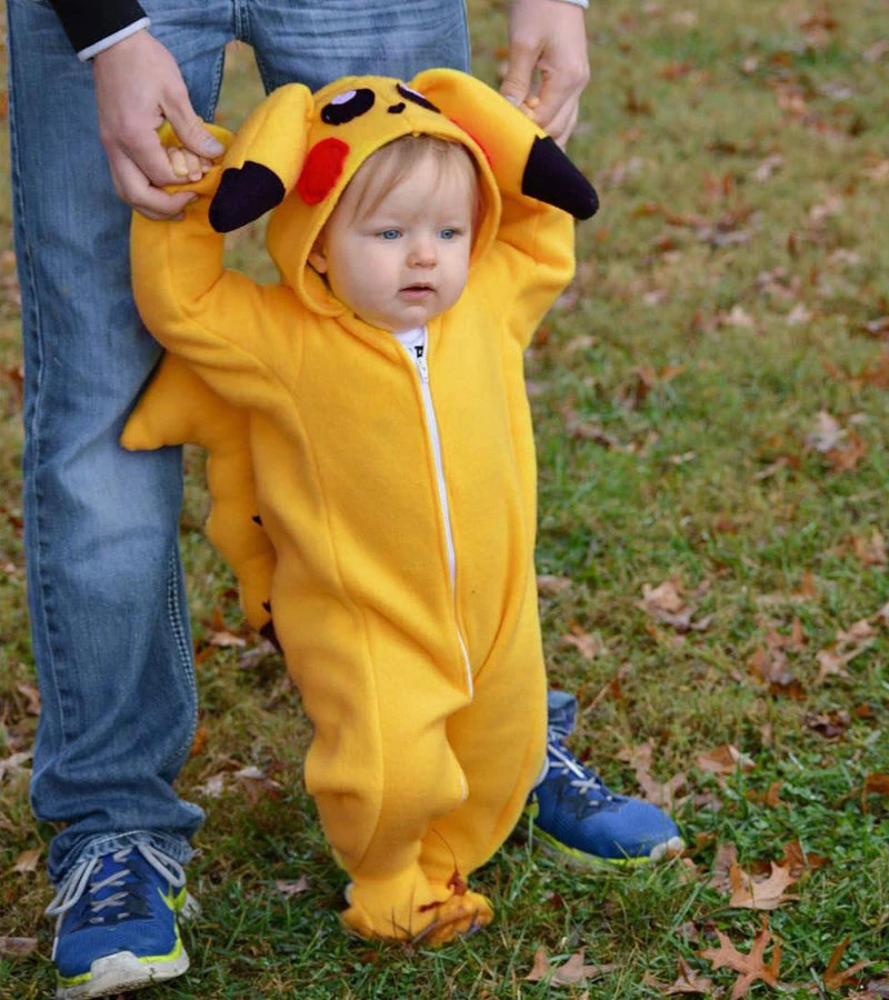 Enfant Bebe Mignon Un Morceaux Footies Belle Pokemon Aller Pikachu Barboteuses Salopette Combishort Cosplay Coton Tenues Pour Bebe Aliexpress