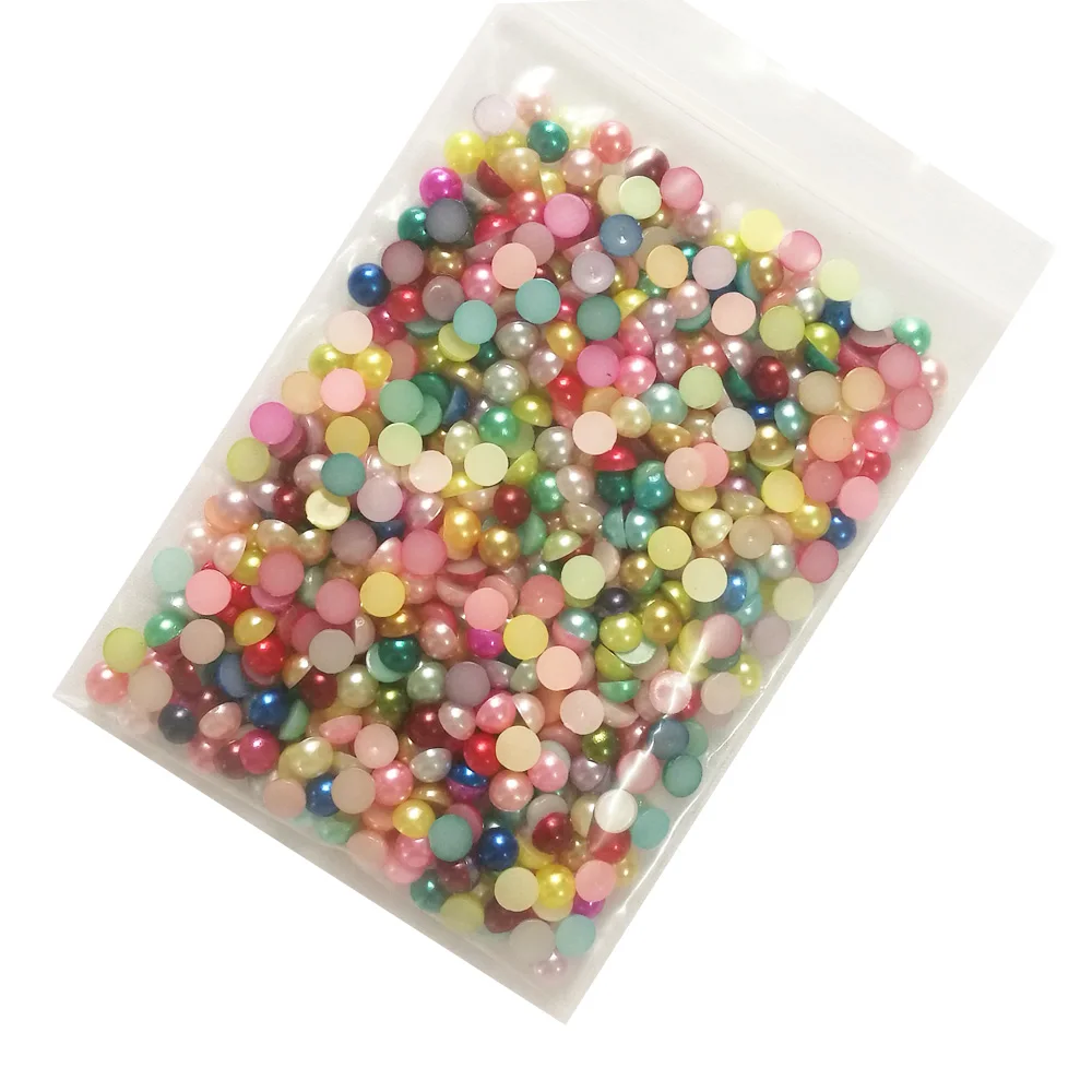 Faux Immitation Pearls 5mm mixed colours