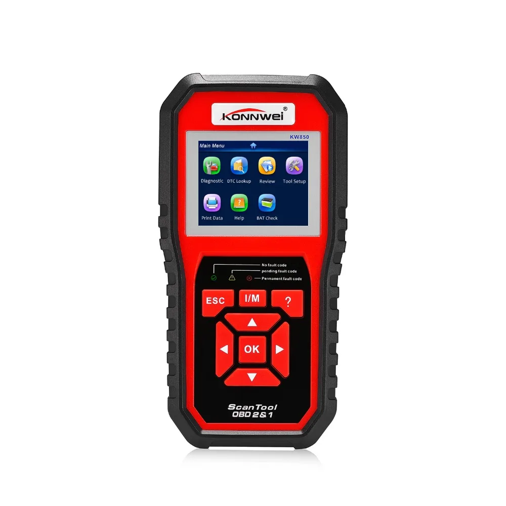 Автомобильный сканер KONNWEI KW850 OBD2 многоязычный диагностический автомобильный