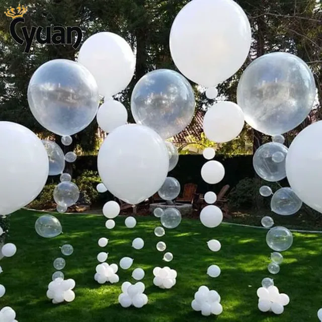 Cyuan 5m Birthday Party Helium Balloon Decoration Transparent PVC Chain Balloon Chain Arch Wedding Wall Party Decor Supplies