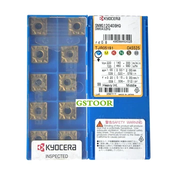 

10PCS SCMT09T304-HQ CA5525 SNMG120408-HQ CA5525 Kyocera Tungsten Carbide Insert For CNC Lathe Cutter