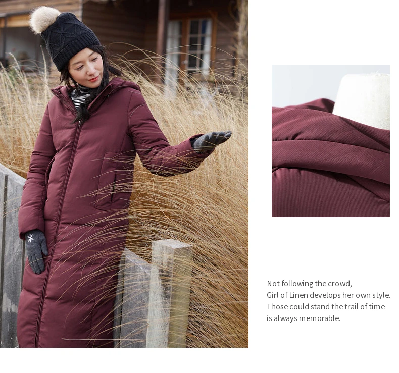 INMAN, Женское зимнее пальто с капюшоном, одноцветное, модное, утиный пух, пальто