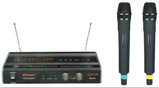Bm908 UHF Беспроводная микрофонная система Профессиональный баомический BM 908