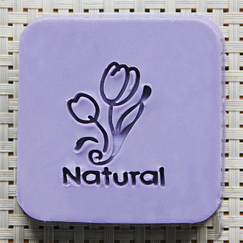 Handmade resin soap stamp flower pattern DIY stamps in Stamps from Home & Garden on Aliexpress