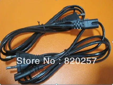 

Free shipping 3pcs lot 1.5m European plug at one side, for power supply, with two holes at other sides