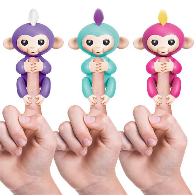 Interactive Fingerlings finger font b Baby b font mini monkey Colorful Smart Fingers Smart Induction Finger