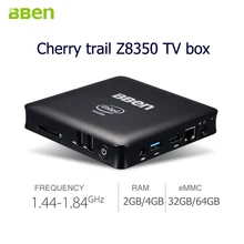 Bben Quad Core TV Box z8350 Mini PC Windows10 мини-компьютер RJ45 TV Box USB3.0 + USB2.0 HDMI WI-FI гарнитура 2 ГБ + 32 ГБ 4 ГБ/64 ГБ вариант