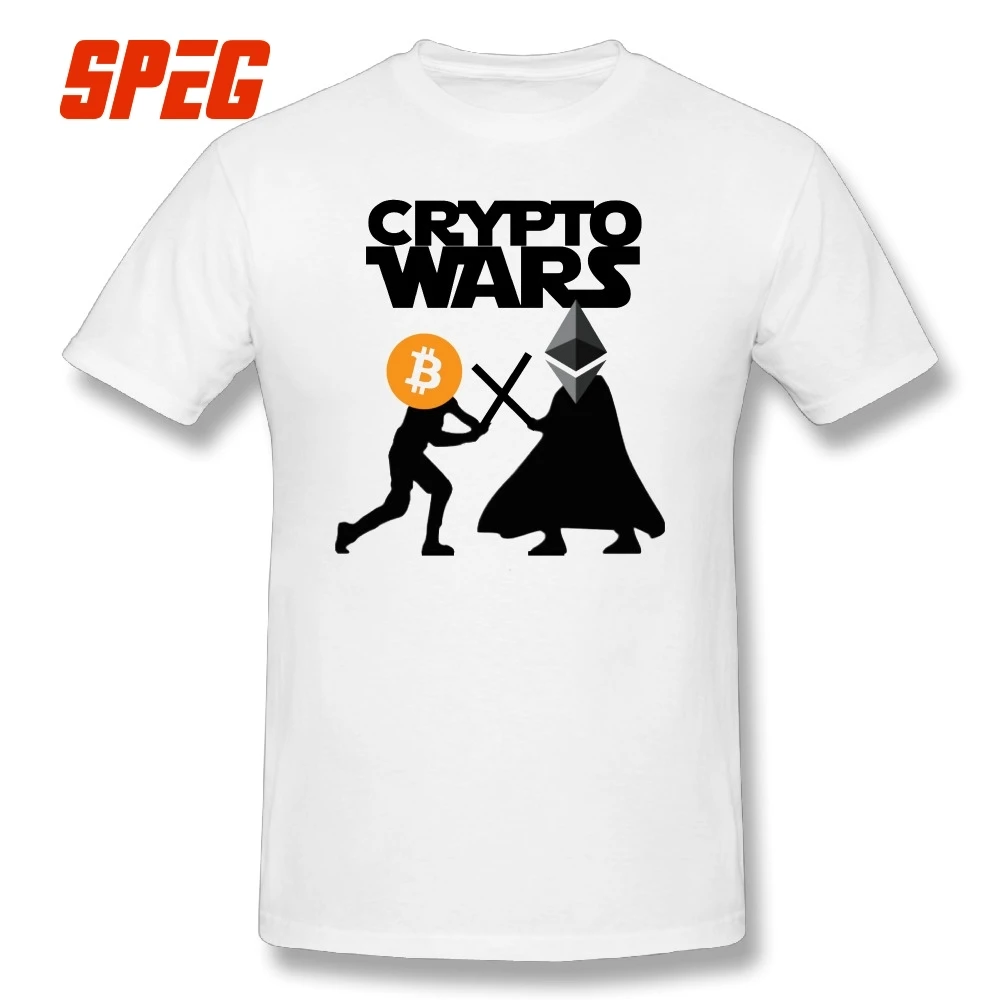 Men Tee Bitcoin and Ethereum tshirt crypto wars blockchain T-shirts cryptocurrencyraft Blueprints Pilot Adults T Shirts crewneck Men Tee Bitcoin and Ethereum tshirt crypto wars blockchain T-shirts cryptocurrencyraft Blueprints Pilot Adults T Shirts crewneck