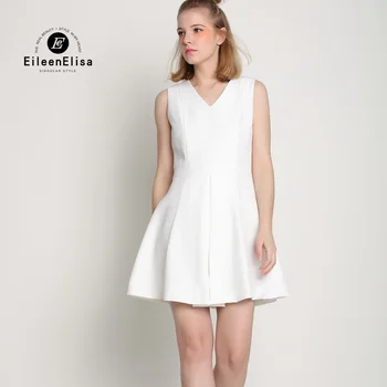 

Runway Mini Dress 2017 Summer Dress Women Brief Office Dresses White Luxury Dress