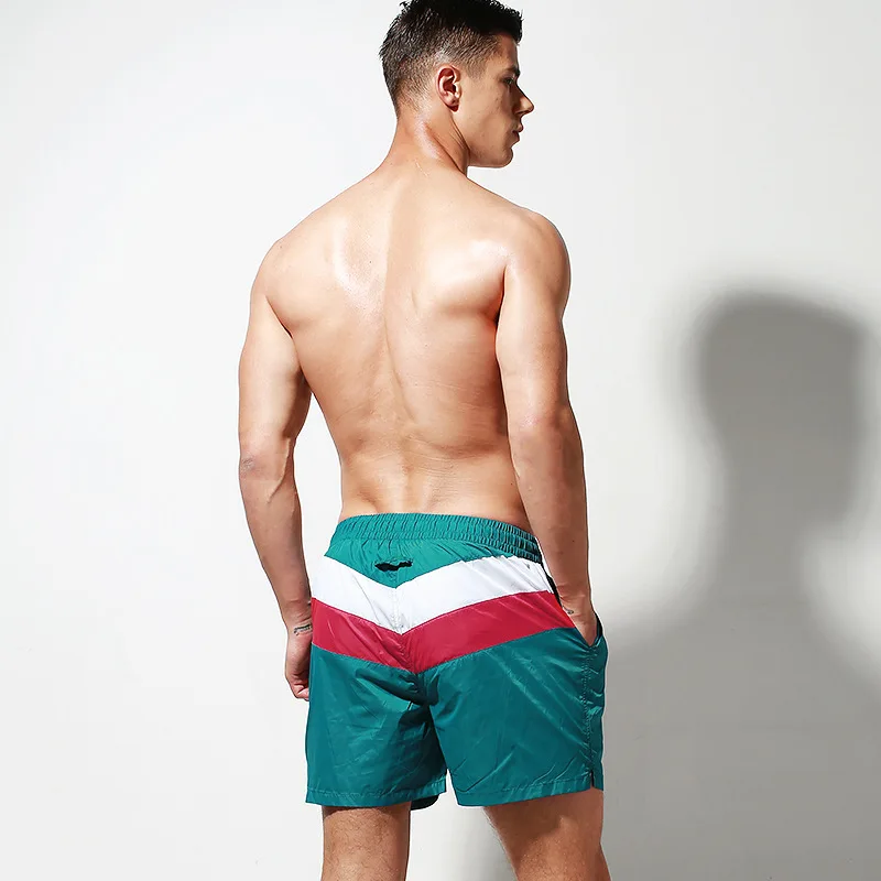 Плавки для мужчин купальник пляжные шорты купальный костюм Лайнер Быстросохнущий костюм для серфинга Спорт de bain homme свободные плавки - Цвет: GREEN