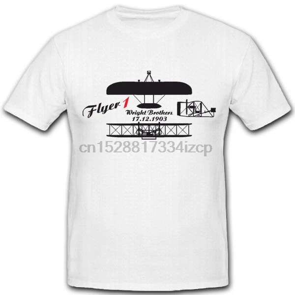 Модная футболка Wright Brothers Flyer 1 Flugzeug Amerika erster Flug Bruder хит продаж 2019 | Мужская одежда