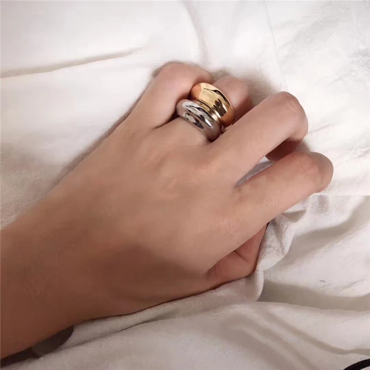 Горячая новинка, уникальные золотые женские кольца на кончик пальца в стиле панк для девушек и мужчин, металлические готические глазурованные модные свадебные ювелирные изделия anel R151