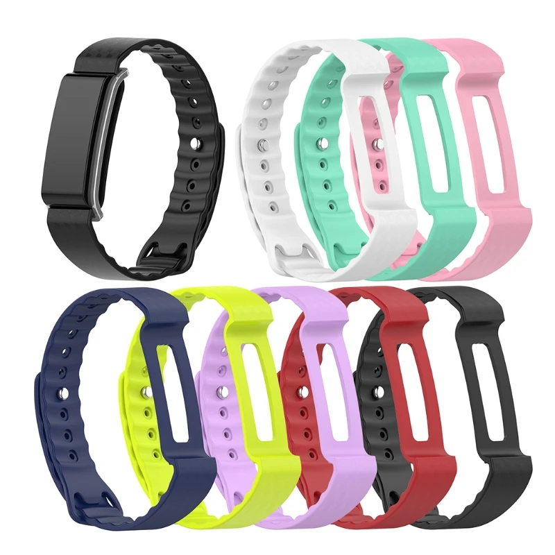 Replacement Fitness Tracker accessories Bands OOTDTY Premium TPE Bracelet Strap Wristbands for
