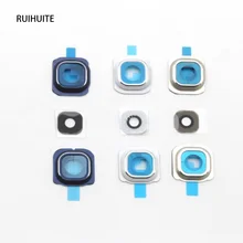 Ruihuite 10 шт./лот Back сзади Камера Рамки держатель Стекло крышка объектива для Samsung Galaxy S6 g920 S6 Edge g925 запасная часть