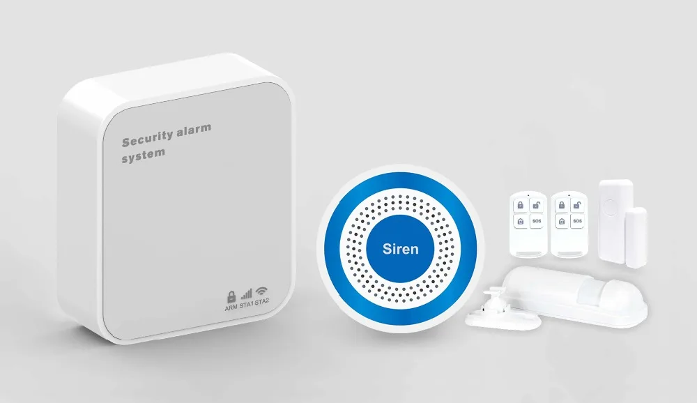 Аварийная сигнализация wifi GSM Android IOS iPhone приложение Управление домашняя охранная