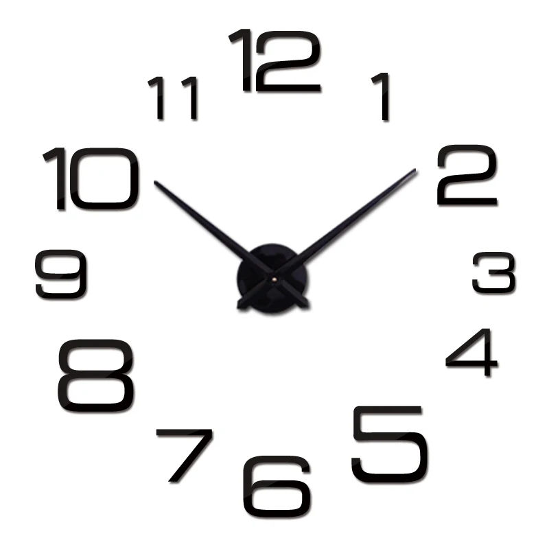 new sale diy mirror wall clock sticker acrylic quartz material europe home decoration living room furniture stickers still life
