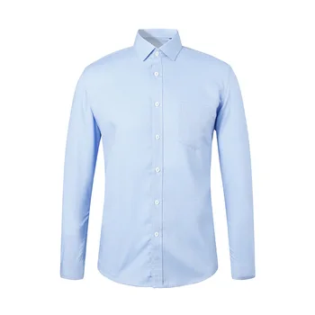 

men's contracted party led long sleeve shirt wash-and-wear cotton cultivate one's morality professional business dress shirt