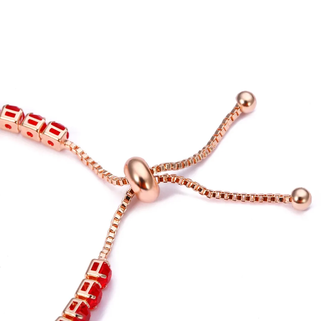 Hot Sale Women Multicolor Crystal Bracelets Shellhard New Tennis Bracelet Adjustable Cubic Zirconia Charm Bracelets & Bangles