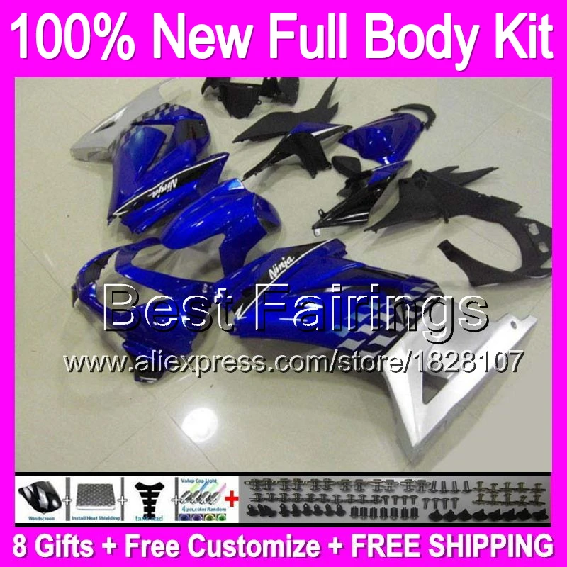 +decal+ ZX250R blue silver For Kawasaki Ninja EX250 250R B463 2008 2009 blue 2010 2011 2012 EX 250 08 09 10 11 12 Fairing +decal+ ZX250R blue silver For Kawasaki Ninja EX250 250R B463 2008 2009 blue 2010 2011 2012 EX 250 08 09 10 11 12 Fairing