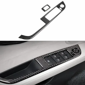 

2PCS/Set Carbon Fiber Car Window Lifter Button Control Frame Window Switch Armrest Panel Cover Stickers For BMW Z4 E89 2009-2015