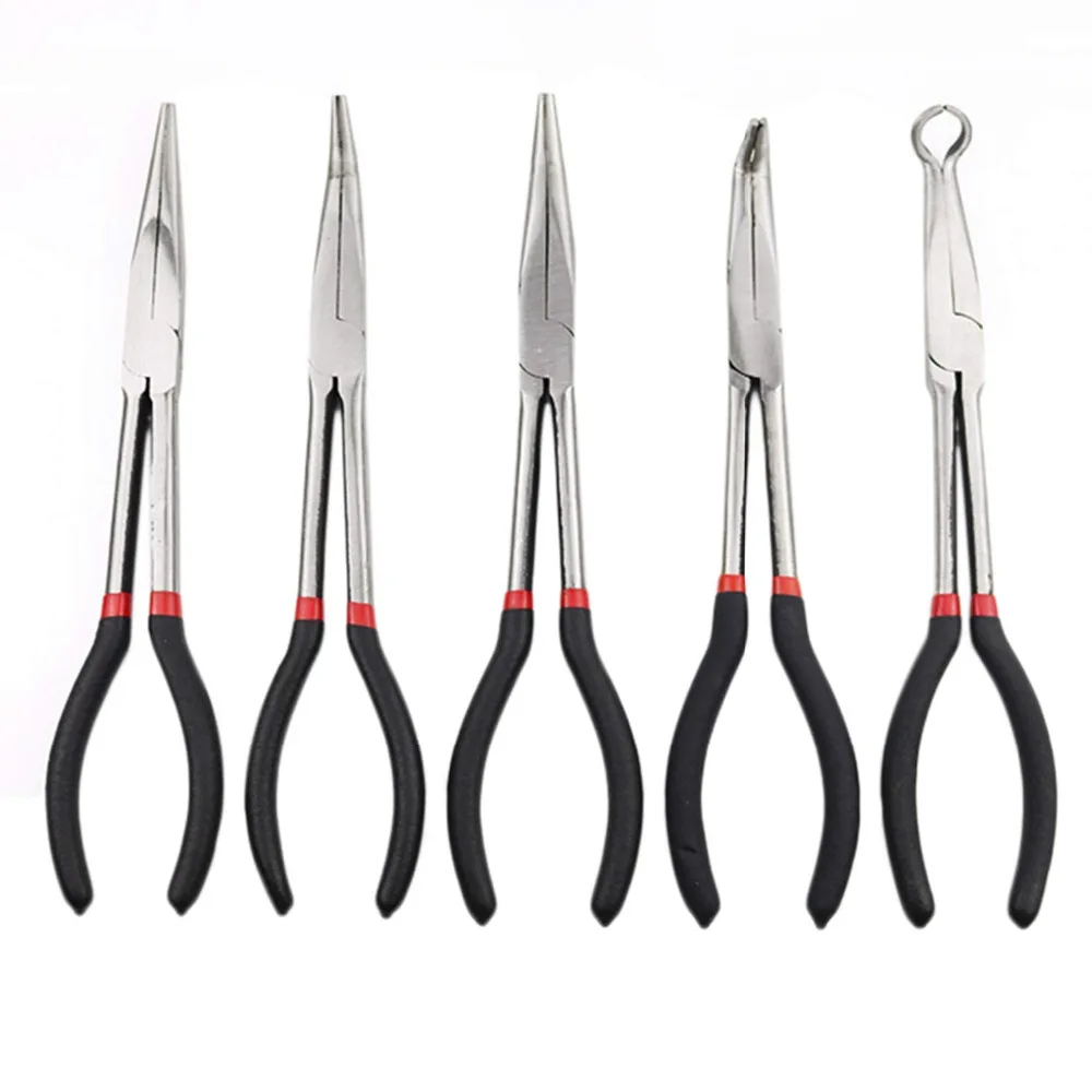 1pcs Stainless Steel Needle Nosed Pliers Spark Plug Pliers Hand held 11