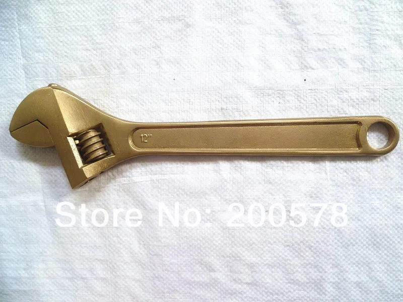 100 New No MOQ Non sparking tools Brass Adjustable Wrenchin Wrench