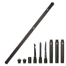Outdoor Climbing Hiking Tool Multifunctional Survival Kit Knife Saw Fish Fork Self-defense Sticks edc Emergency Equipment HW22